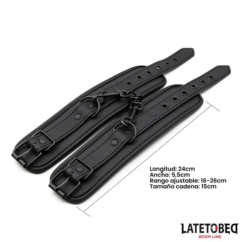 Algemas com Corrente LateToBed Pretas 24,5 cm — vista 6 de 6