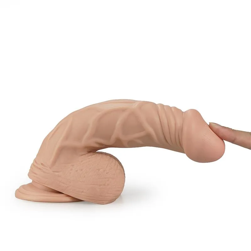 Dildo Real Extreme com Testículos e Ventosa 9 Natural Lovetoy — vista 7 de 9