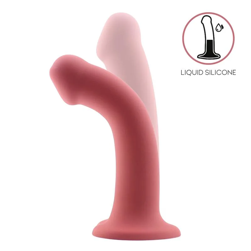 Bouncy Dildo Silicone Flexível 19 cm L Bordô — vista 2 de 3