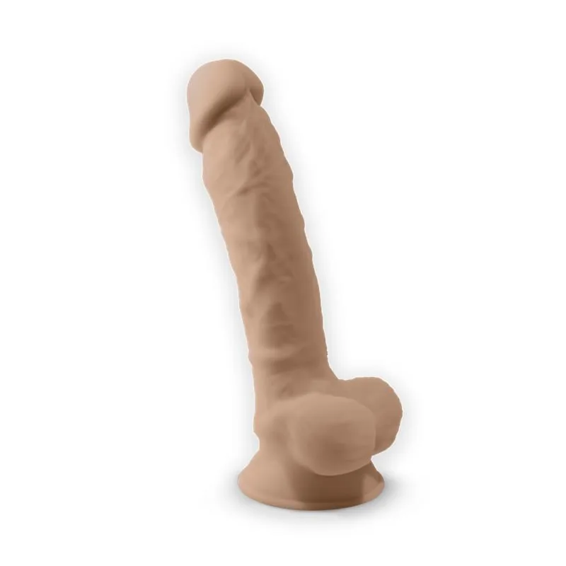 Dildo Vibratório Mod. 1 com Comando à Distância 10 Funções Silexd Natural 20 cm