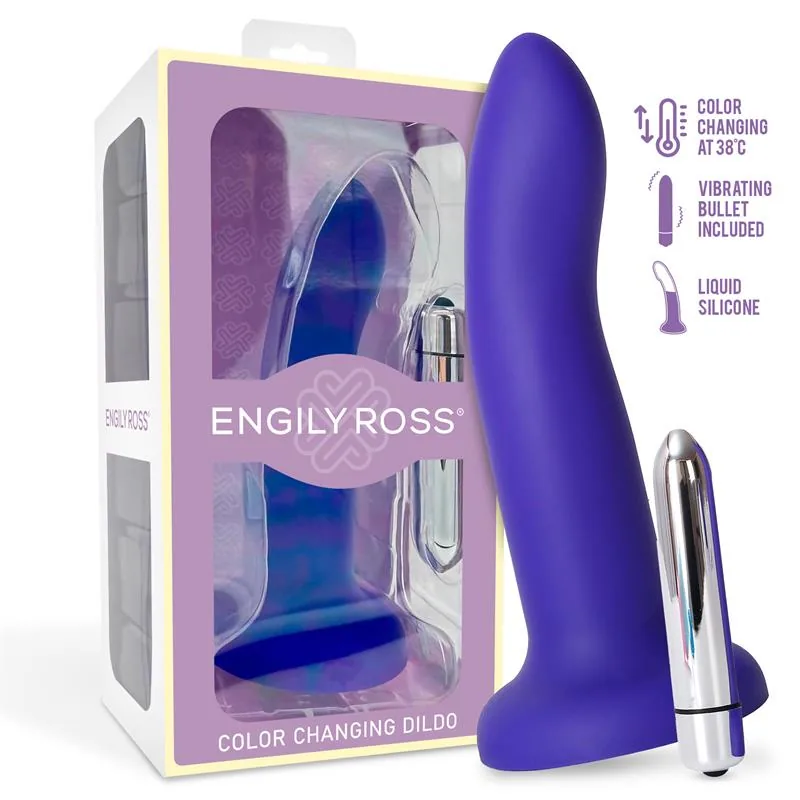 Dildo Vibratório Muda de Cor Tam. M 17 cm
