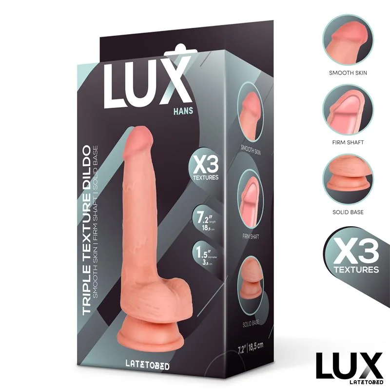 Dildo Realista Hans Tripla Densidade com Testículos Lux — vista 6 de 6