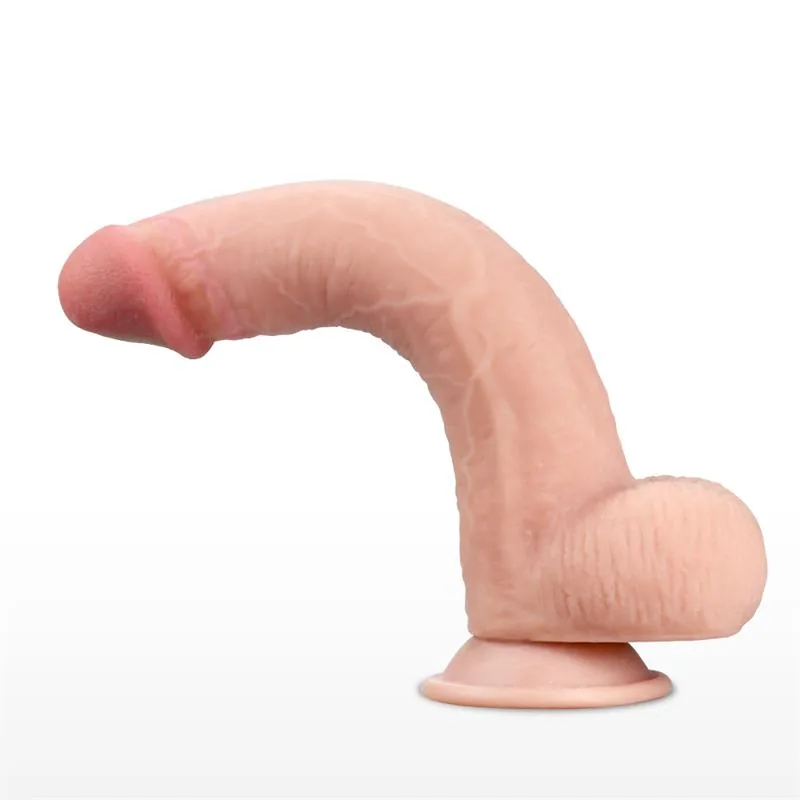 Dildo Realista com Pele Retrátil, Testículos e Ventosa Lovetoy — vista 2 de 9