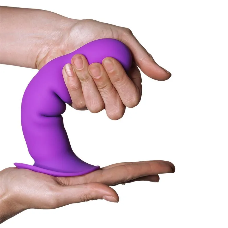 Dildo Anal Hitsens 3 com Dupla Densidade e Vibração Adrien Lastic Roxo — vista 2 de 3