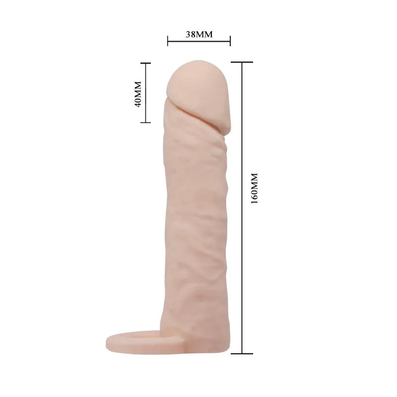 Manga Peniana Realista Baile Cor Natural 16 cm — vista 7 de 8