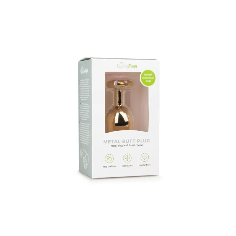 Plug Anal de Alumínio Easytoys N.º 7 Dourado e Rosa — vista 4 de 4