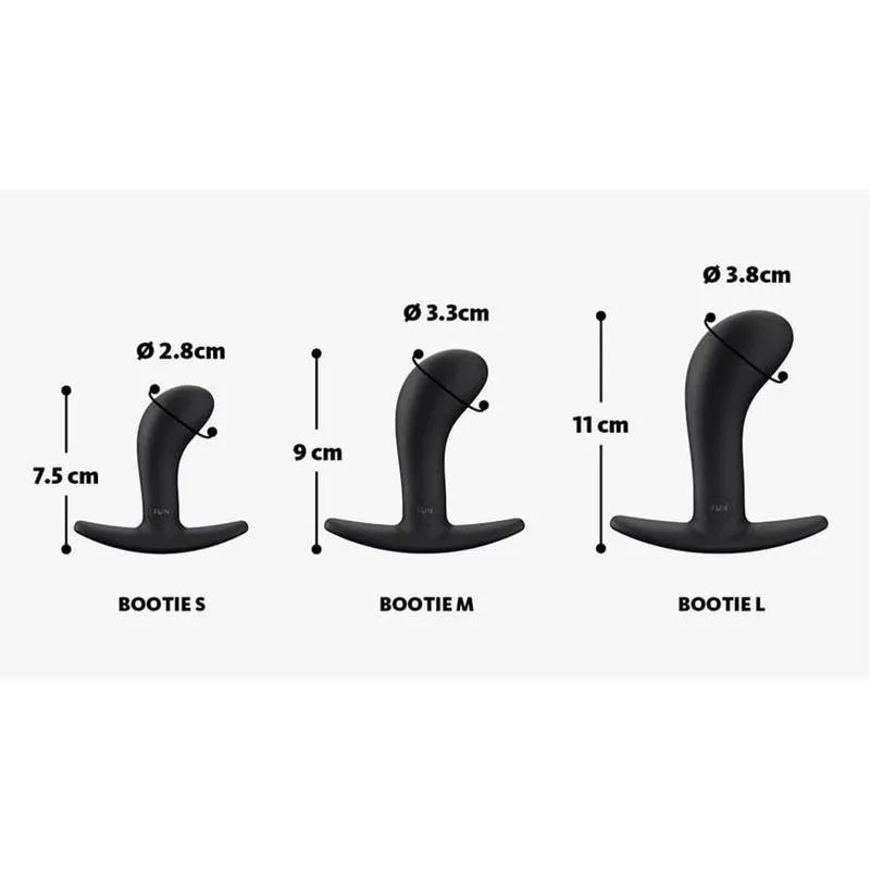 Plug Anal Bootie Preto Fun Factory Tamanho M — vista 4 de 4