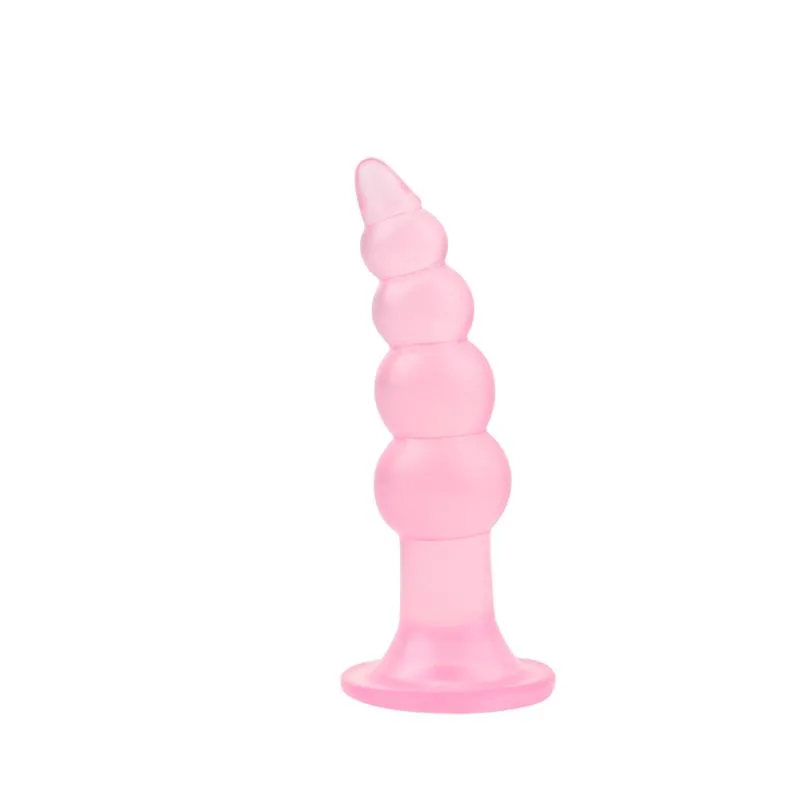 Plug Anal Bumpy Chisa PVC Rosa com Ventosa 14,4 cm — vista 2 de 3