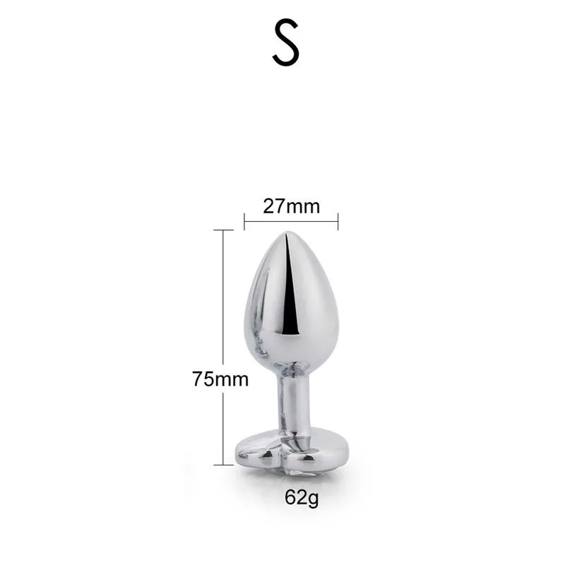 Plug Anal com Joia de Coração Afterdark Roxo Lavanda Tamanho S — vista 6 de 6
