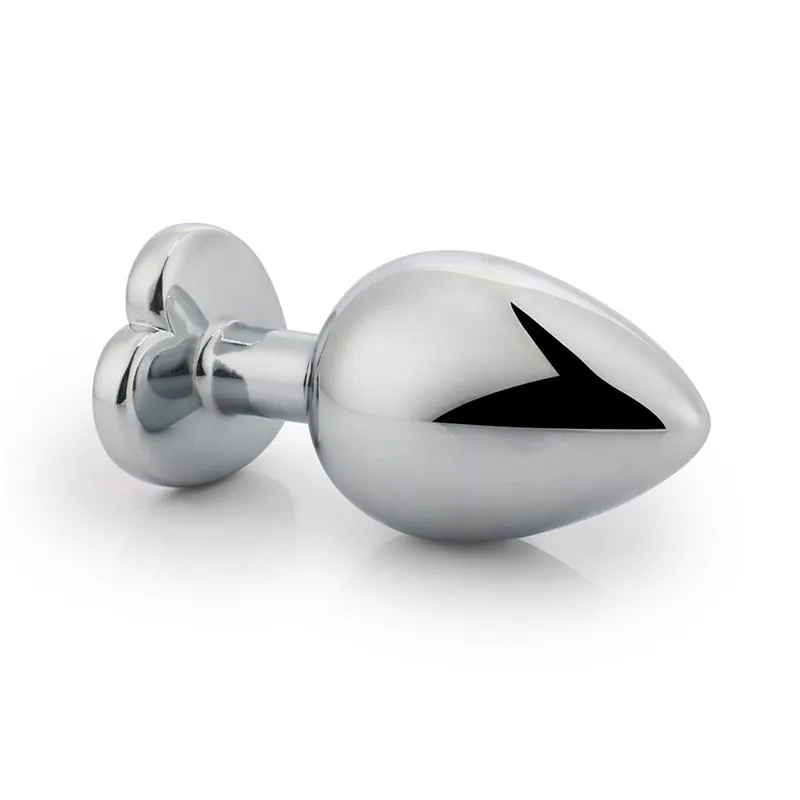 Plug Anal com Joia de Coração Afterdark Vermelho Escarlate Tamanho S — vista 5 de 6