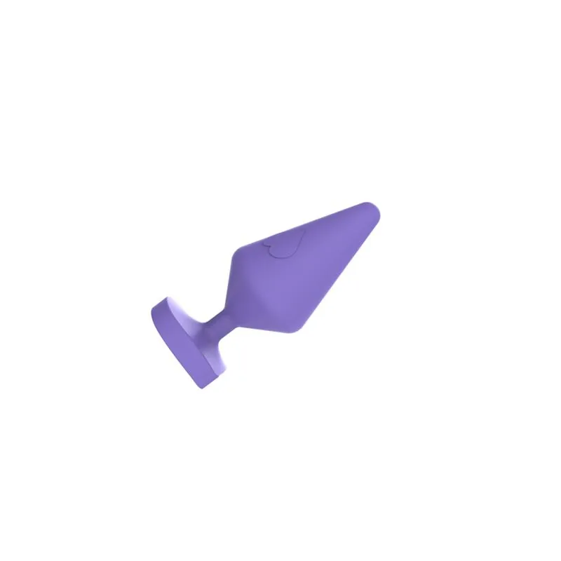 Plug Anal Luv Heart Chisa Silicone Roxo Tamanho L 11 cm — vista 2 de 3
