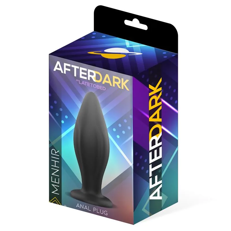 Plug Anal Menhir Afterdark Silicone com Ventosa 12 cm — vista 2 de 3