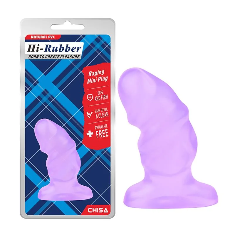 Plug Anal Raging Mini Chisa PVC Lilás 9,2 cm