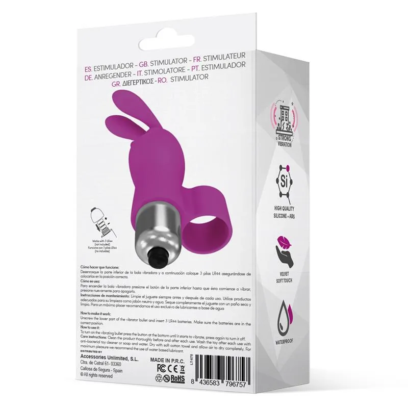 LateToBed Fingyhop Bala Coelhinho Roxa — vista 3 de 3