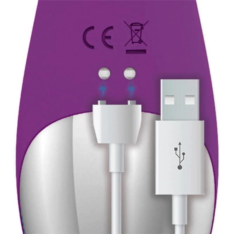 Vibrador No. Eleven Coelho para o Ponto G com Função de Pulsação em Silicone USB Action — vista 7 de 7