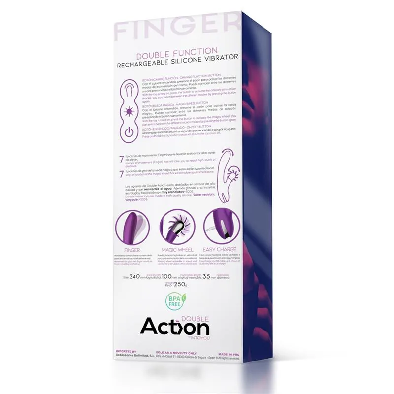 Vibrador No. Two com Movimento de Dedo e Roda Estimuladora Action — vista 6 de 6