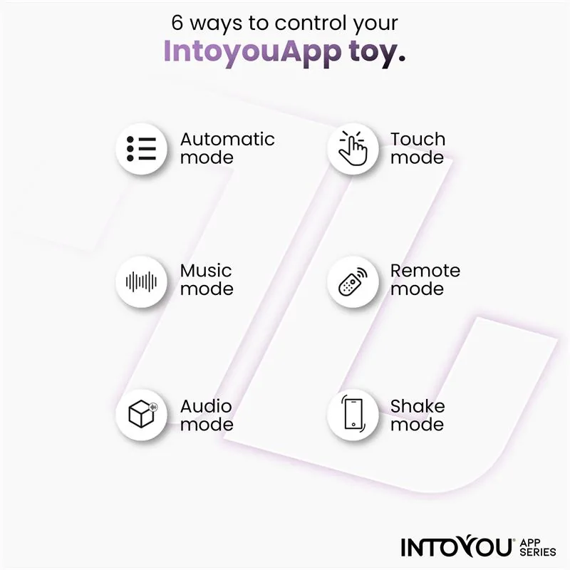 Vibrador Ovo Logan com Aplicação em Silicone de Peça Única Roxo InToYou — vista 7 de 9