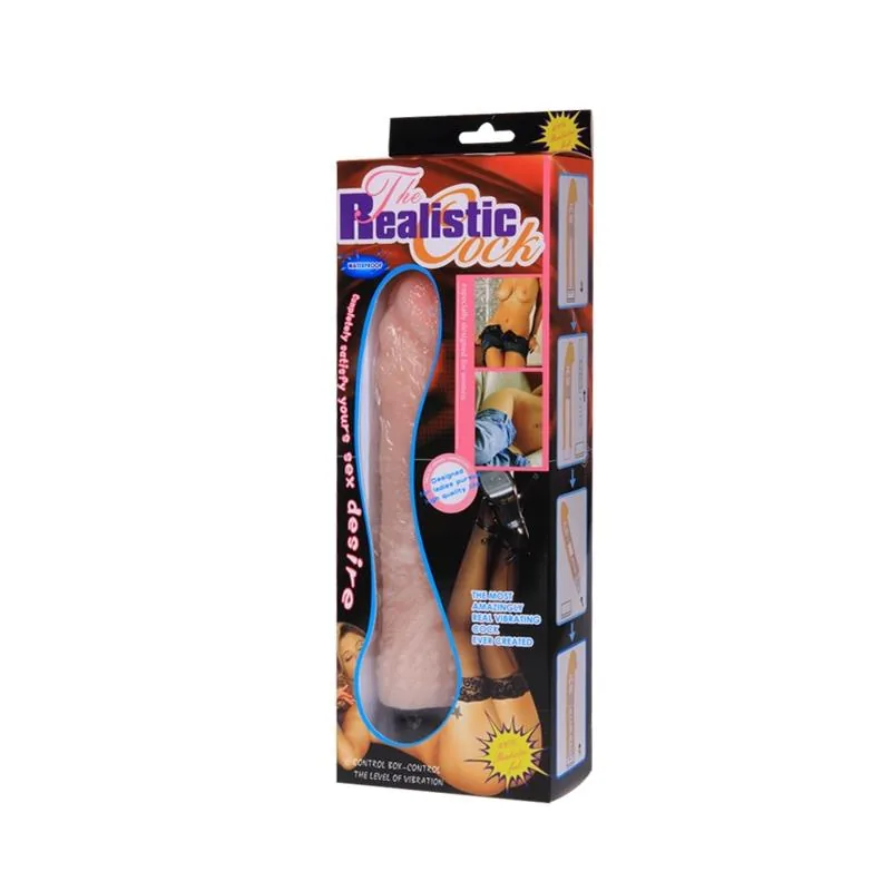 Vibrador Realista Baile Estriado 21 cm — vista 2 de 2