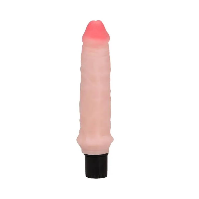Vibrador Realista Baile TPR Cor Natural 20 cm